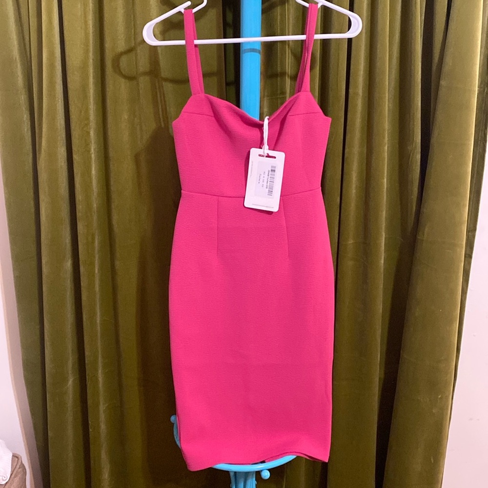 Fuchsia bodycon dress